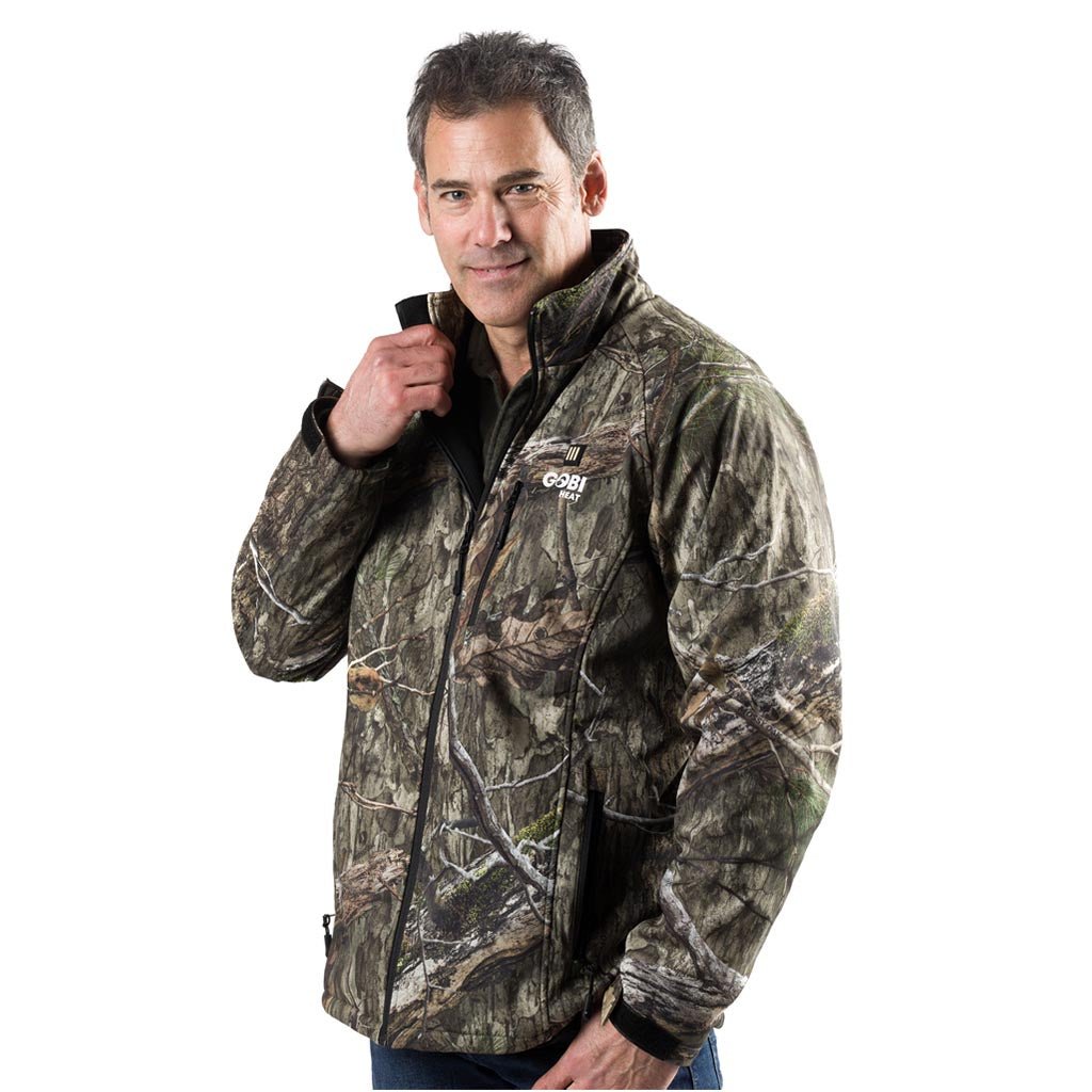 Sahara Men's Heated Hunting Jacket - Mossy Oak Camo - Broomfitters