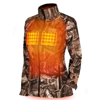 Veste de Chasse Chauffante Femme Sahara - Camouflage Mossy Oak