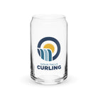 Sioux Falls Curling Beer GlassCan - shaped glass - Broomfitters