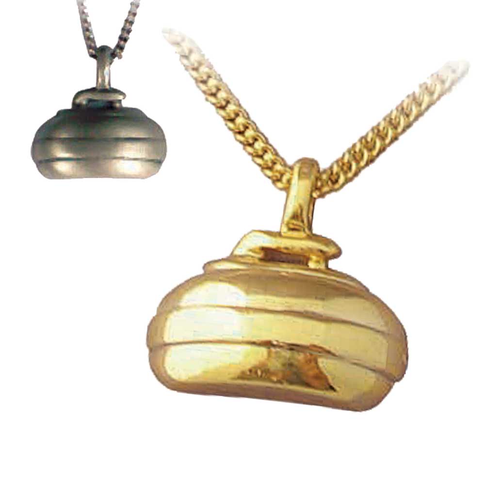 Solid Curling Rock Pendant - Broomfitters