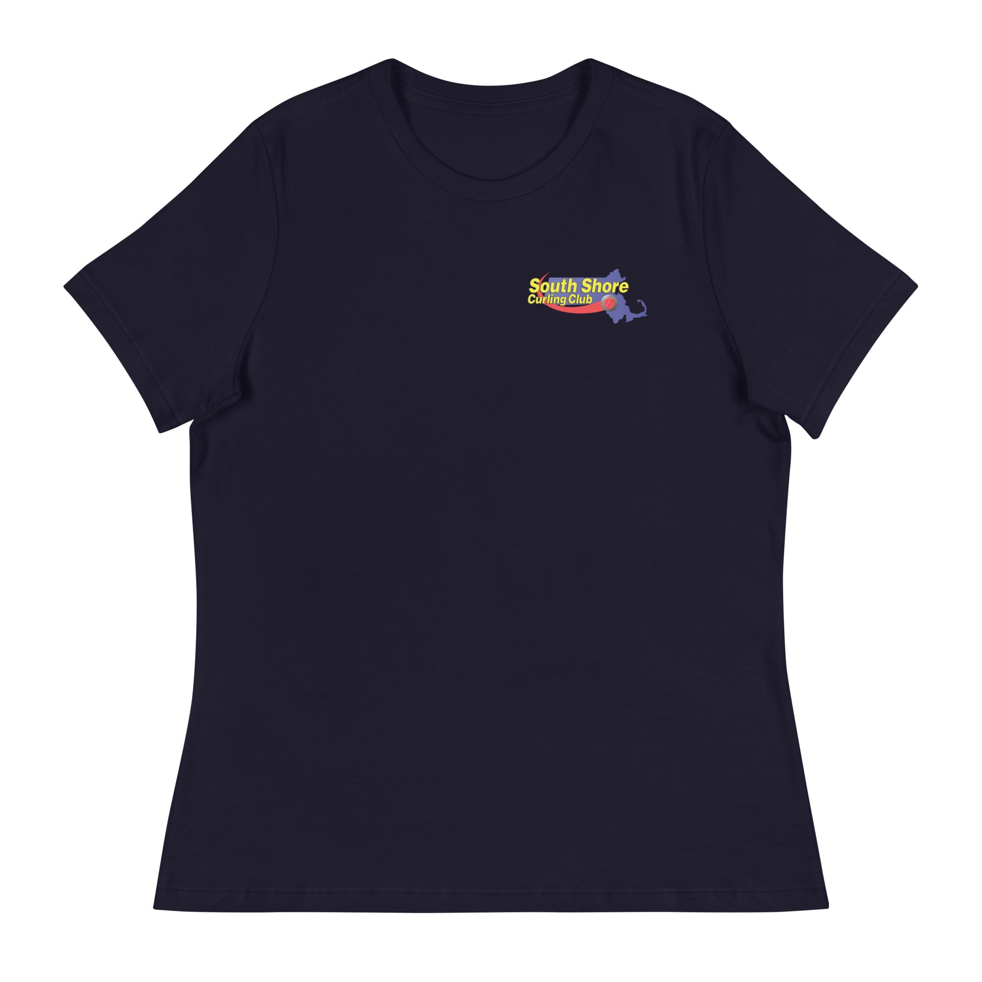 South Shore Curling Club Women's Relaxed T-Shirt - Broomfitters