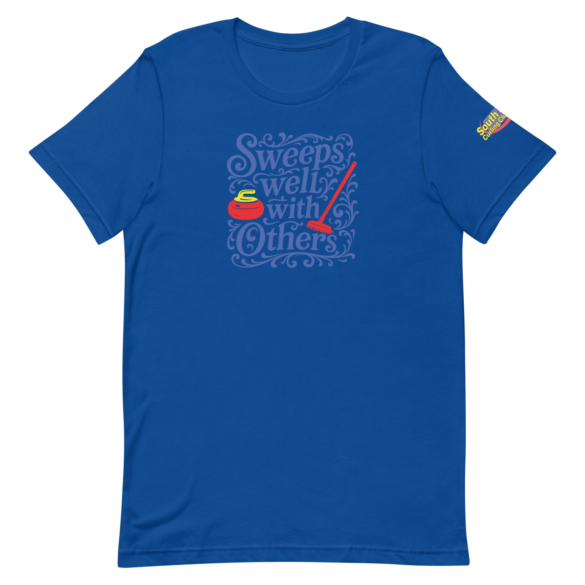 South Shore Curling - Sweeps Well With Others Unisex t-shirt - Broomfitters