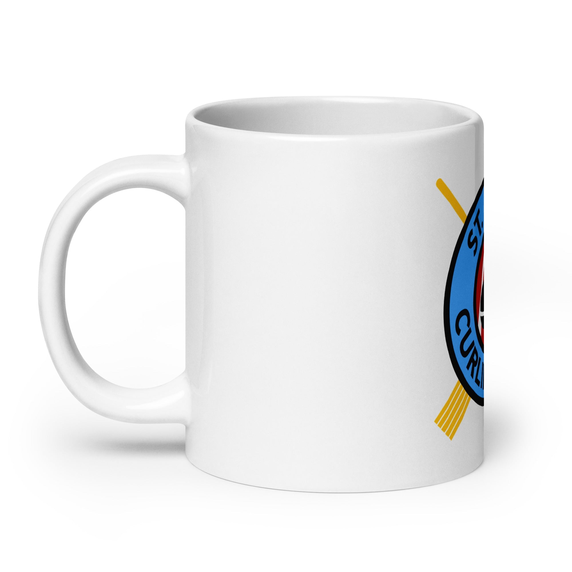 St. Louis Curling Club White glossy mug - Broomfitters