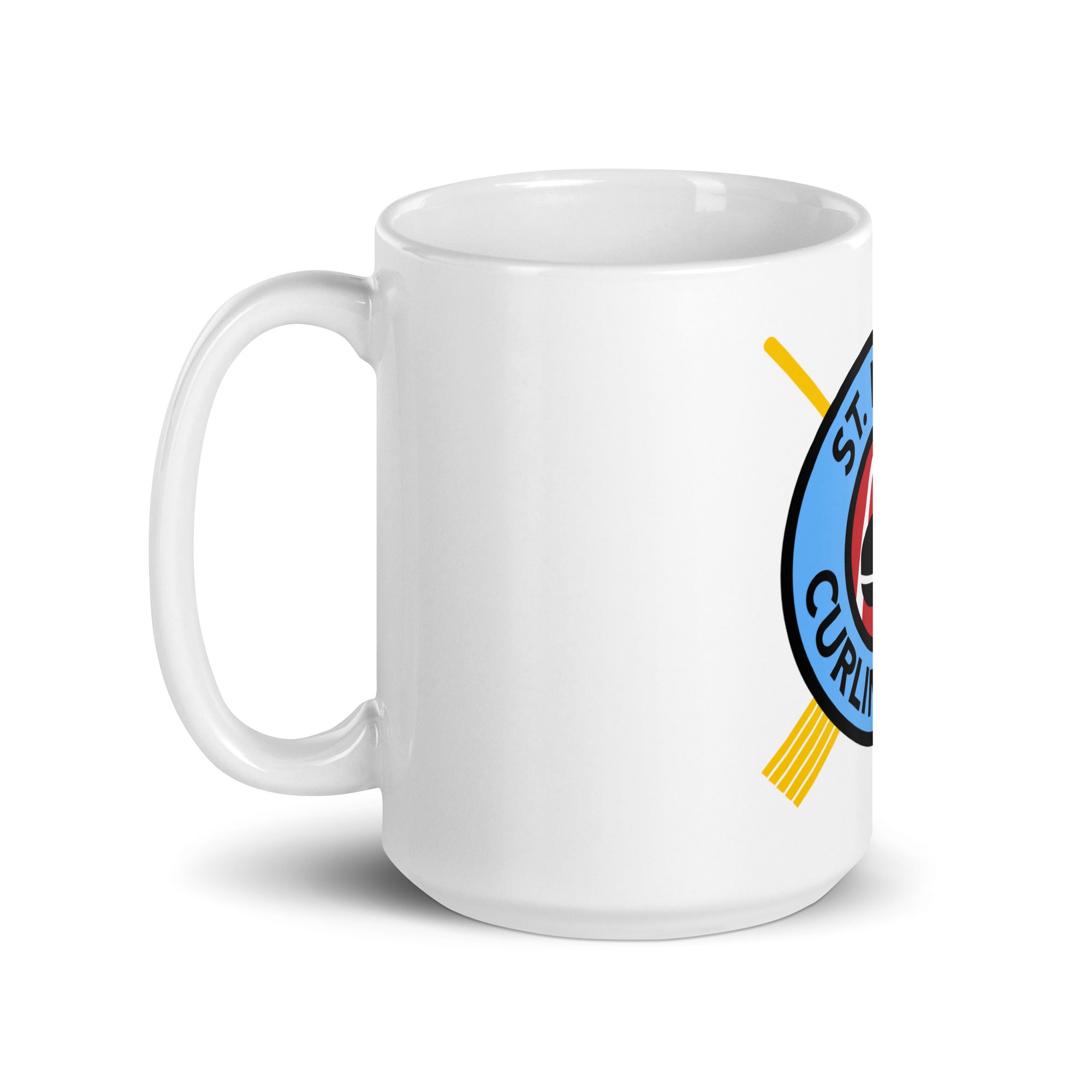 St. Louis Curling Club White glossy mug - Broomfitters