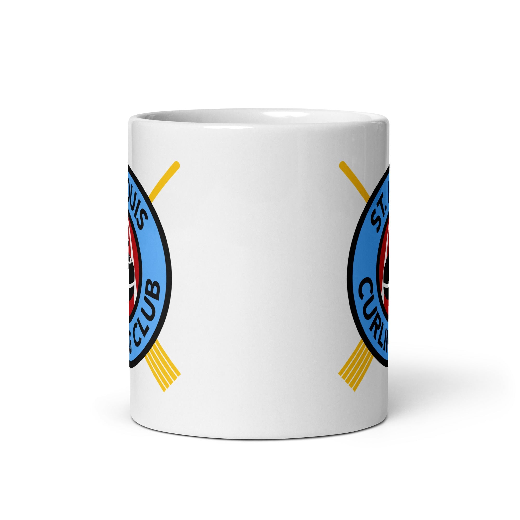 St. Louis Curling Club White glossy mug - Broomfitters