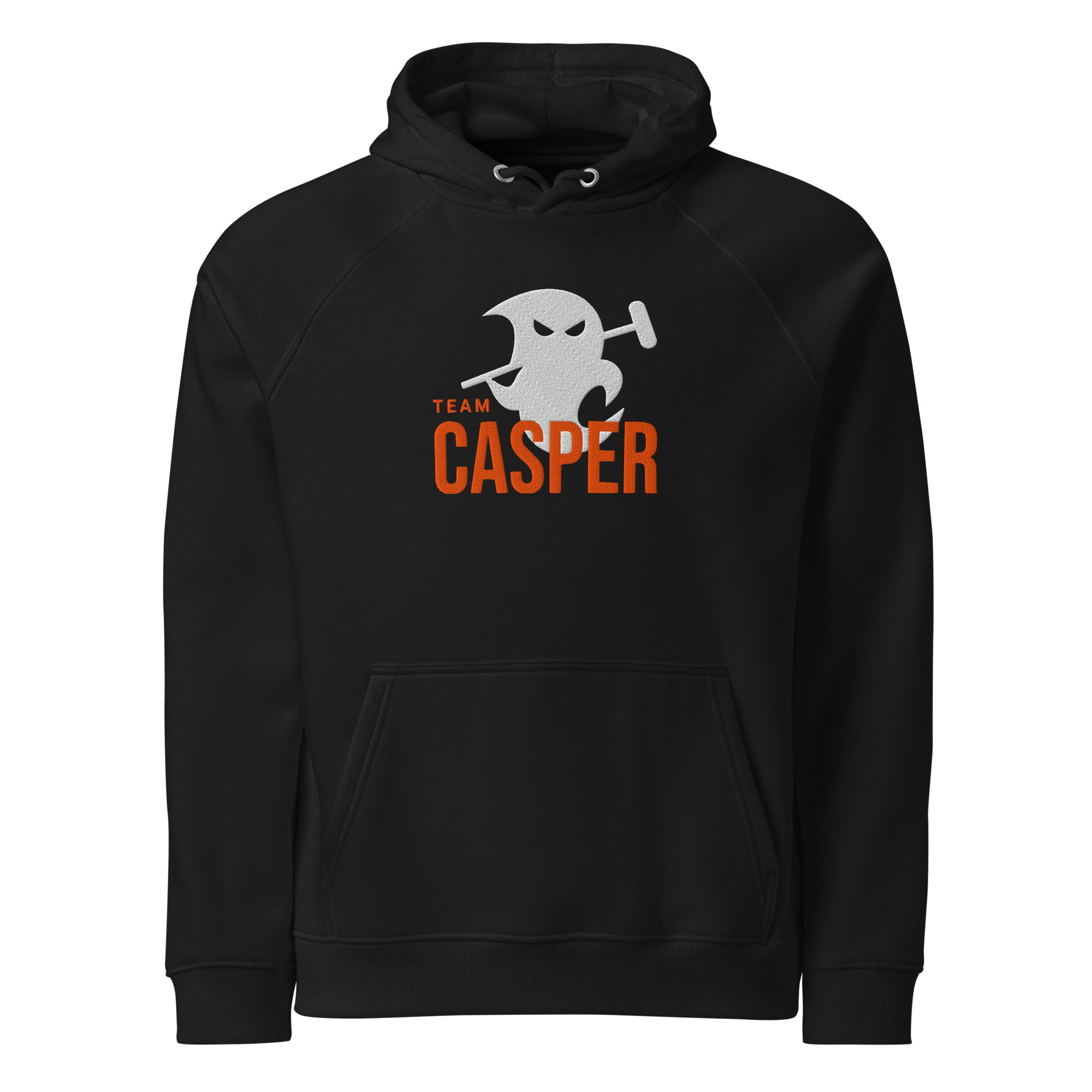 Team Casper embroidered eco raglan hoodie - Broomfitters