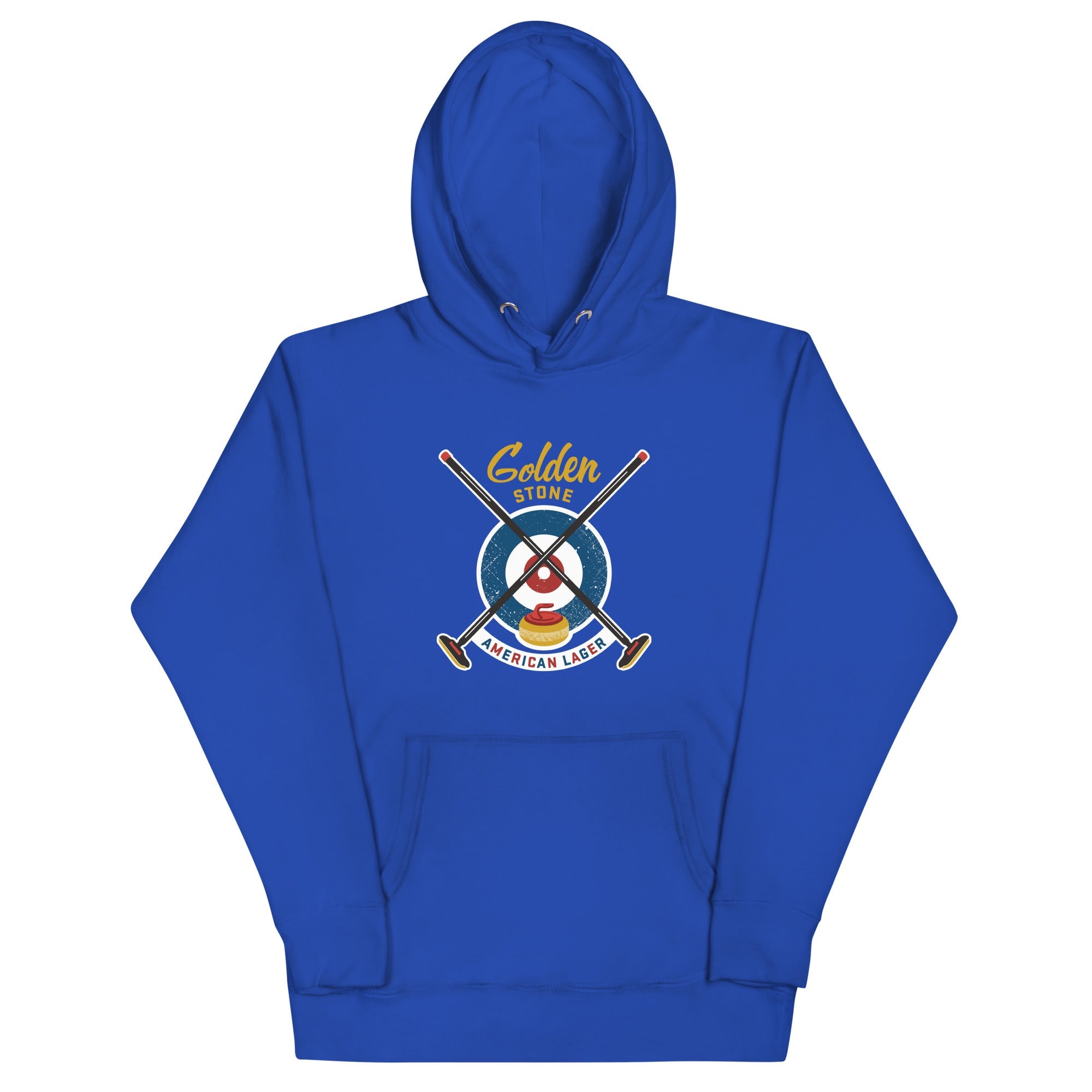 The Golden Stone with Triangle Curling & The Glass Jug Unisex Hoodie - Broomfitters