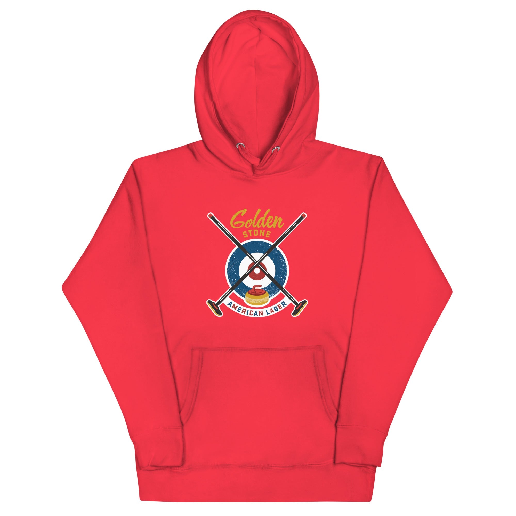 The Golden Stone with Triangle Curling & The Glass Jug Unisex Hoodie - Broomfitters