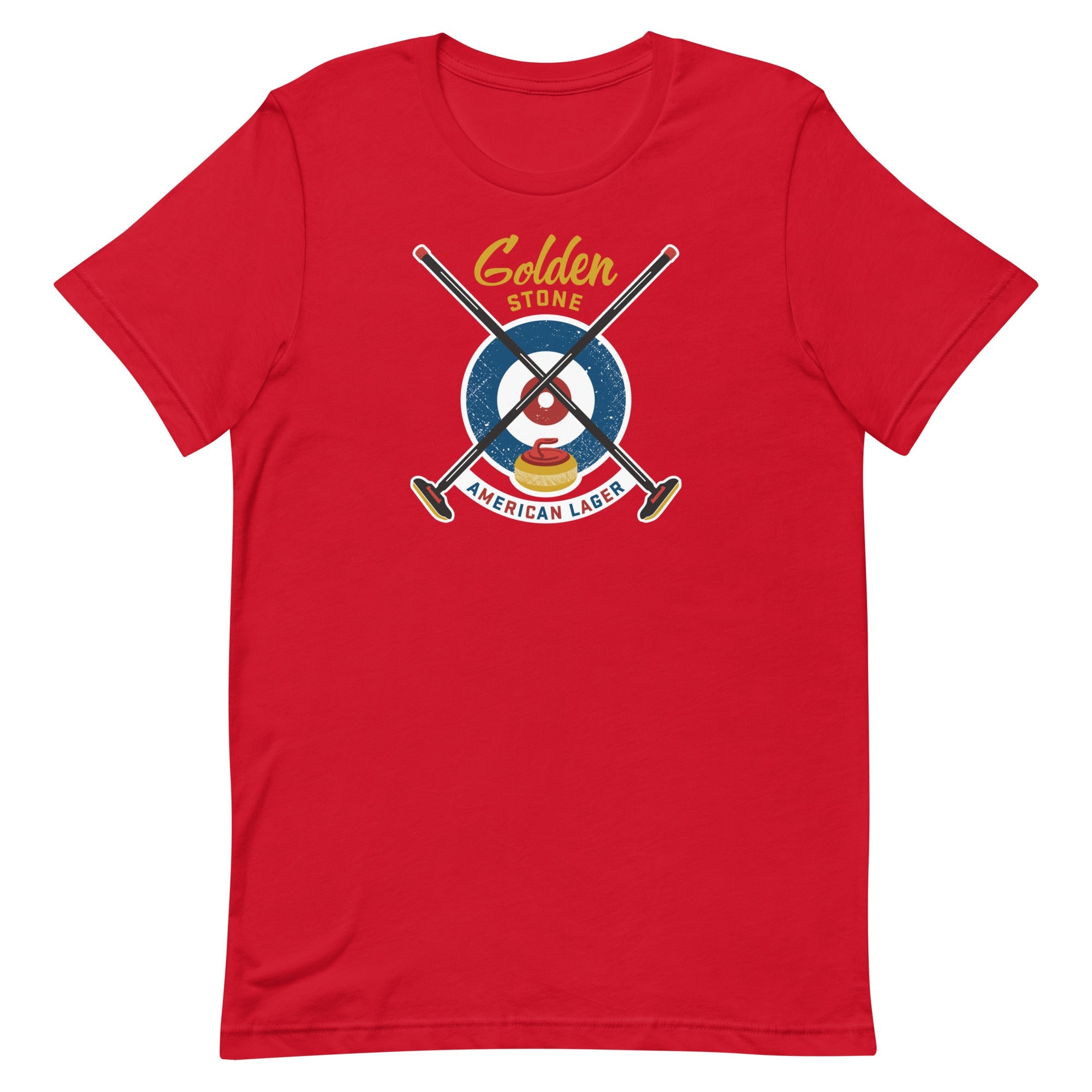 The Golden Stone with Triangle Curling & The Glass Jug Unisex t-shirt - Broomfitters