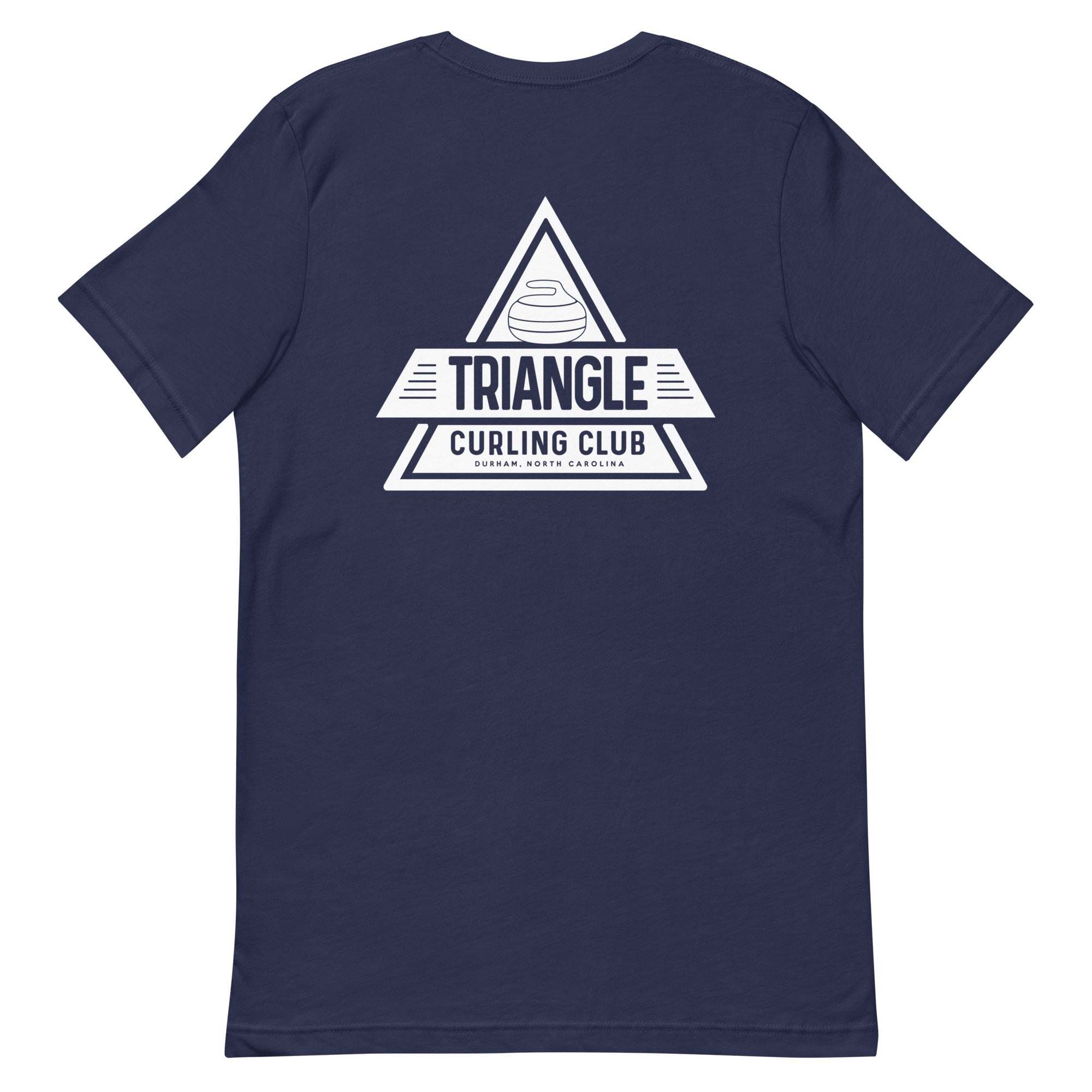 Throw Two, Sweep, Shut Up - Triangle Curling Club Unisex t-shirt - Broomfitters