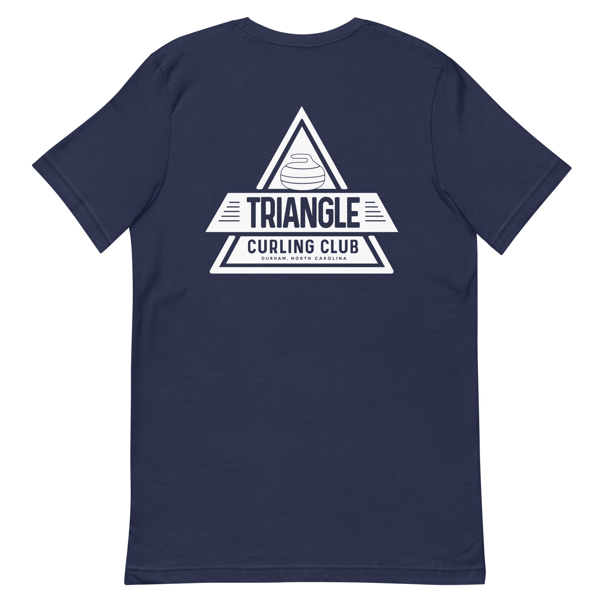 Throw Two, Sweep, Shut Up - Triangle Curling Club Unisex t-shirt - Broomfitters
