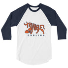 Triangle Curling 3/4 sleeve raglan shirt - Broomfitters