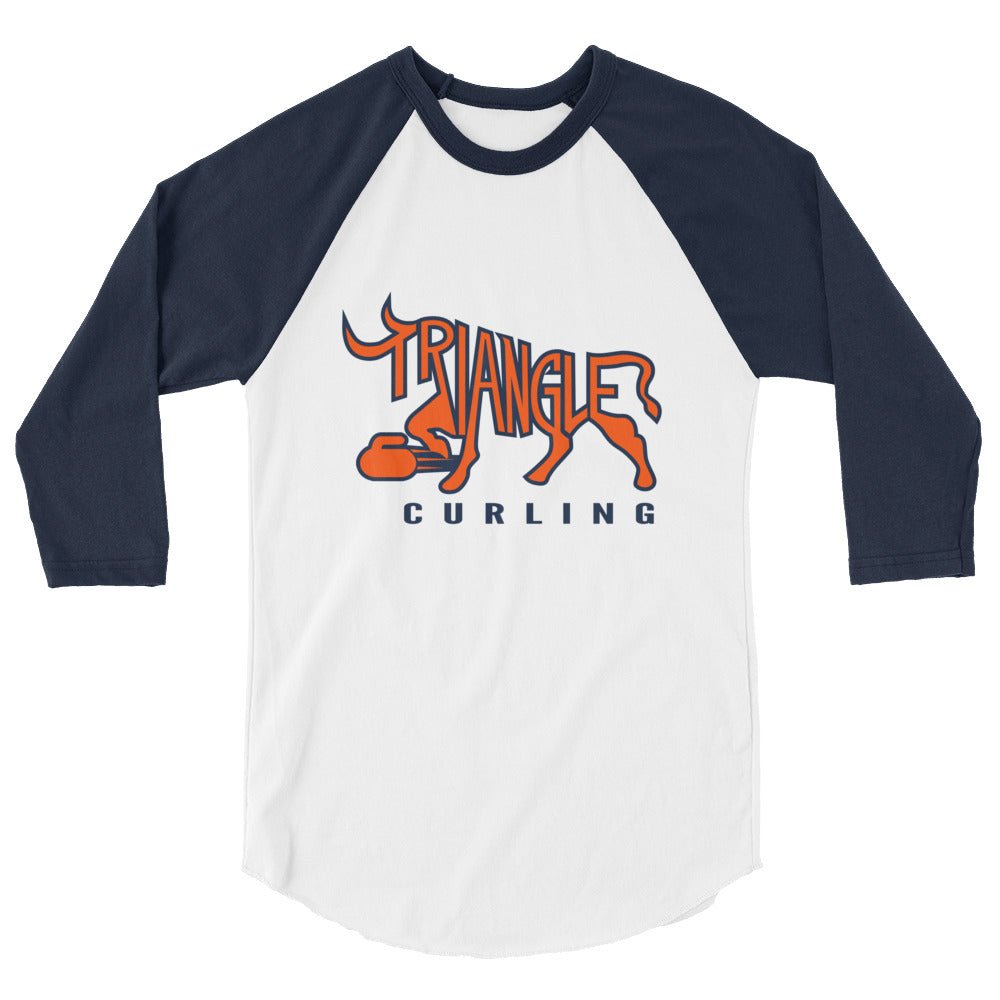 Triangle Curling Club 3/4 sleeve raglan shirt - Broomfitters