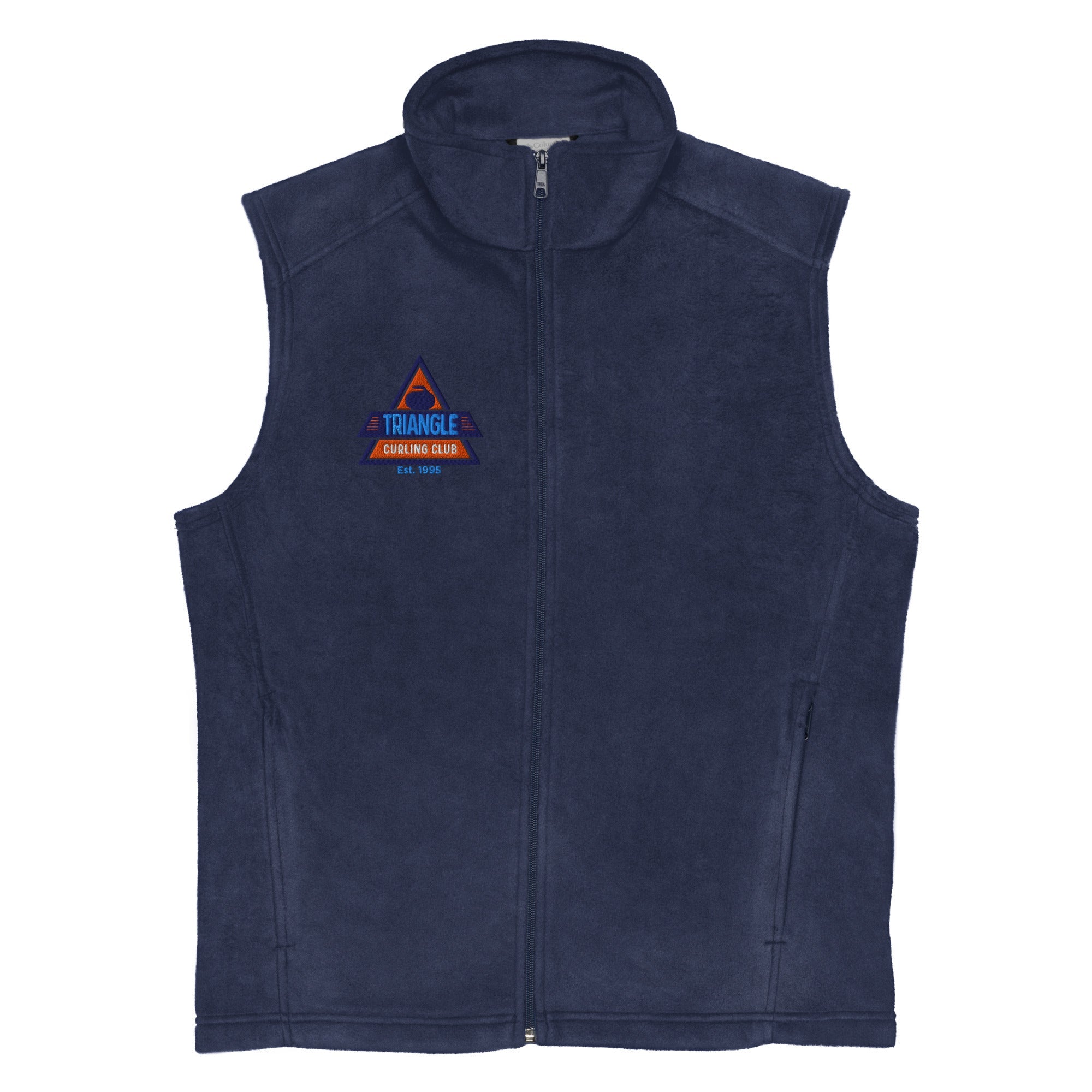 Triangle Curling Club Men’s Columbia fleece vest - Broomfitters