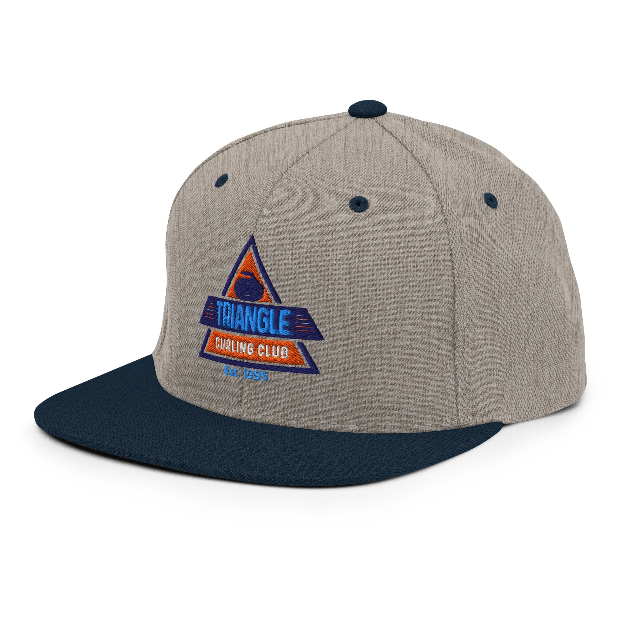 Triangle Curling Club Snapback Hat - Broomfitters