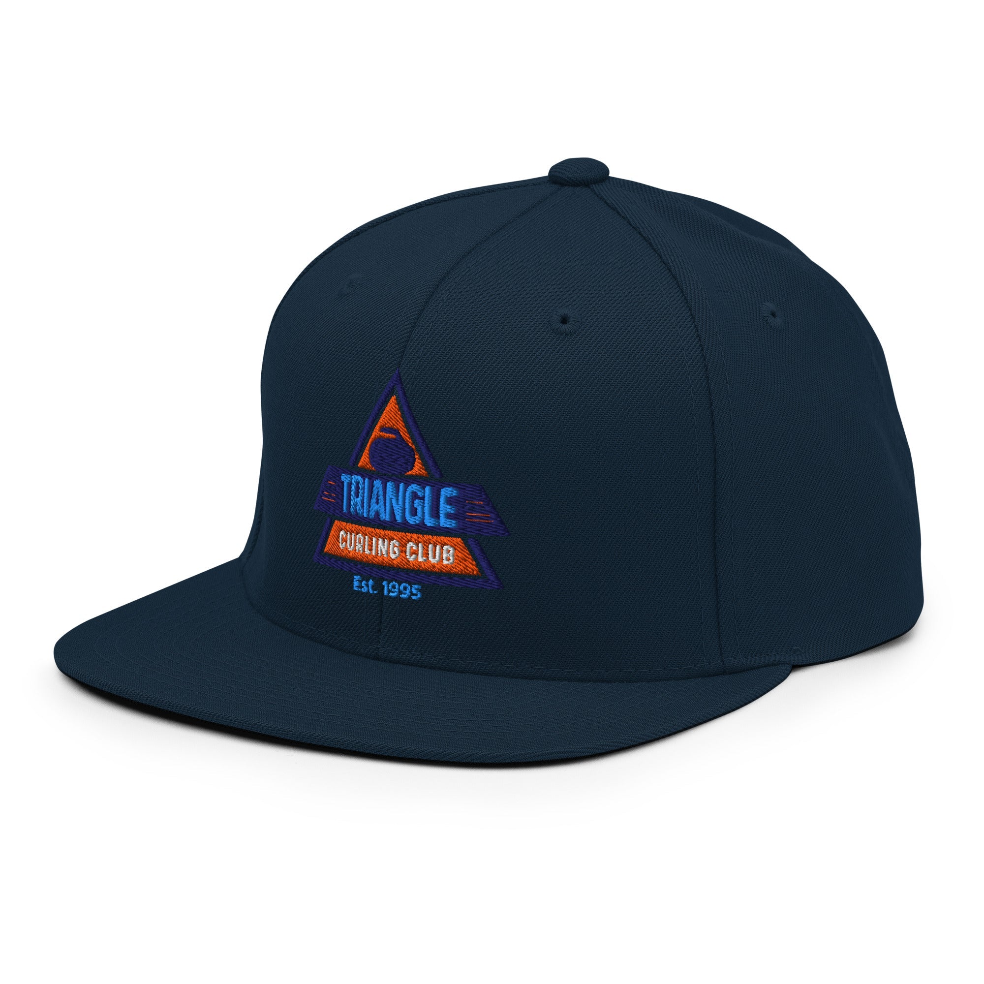 Triangle Curling Club Snapback Hat - Broomfitters