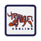 Triangle Curling Embroidered patches - Broomfitters