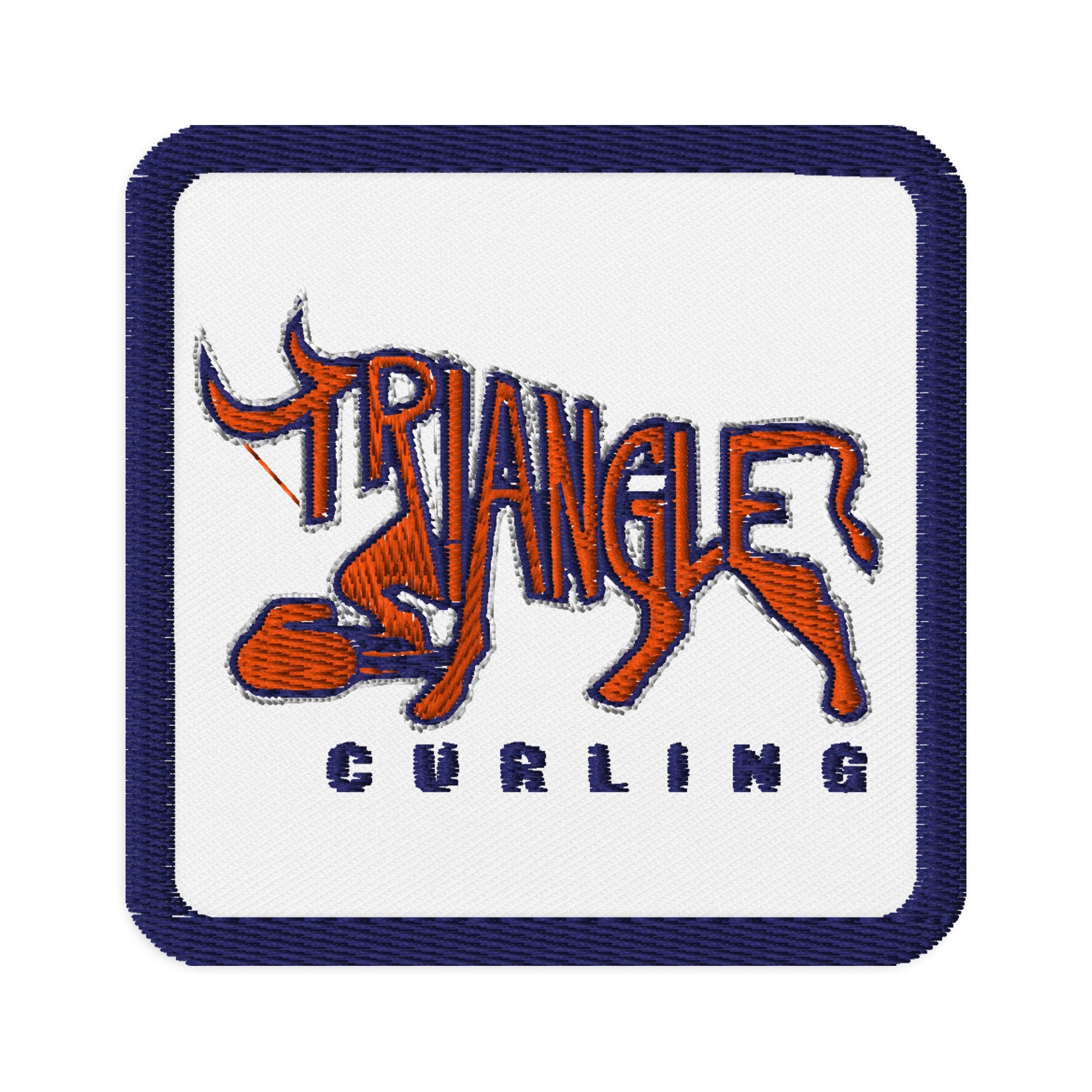 Triangle Curling Embroidered patches - Broomfitters
