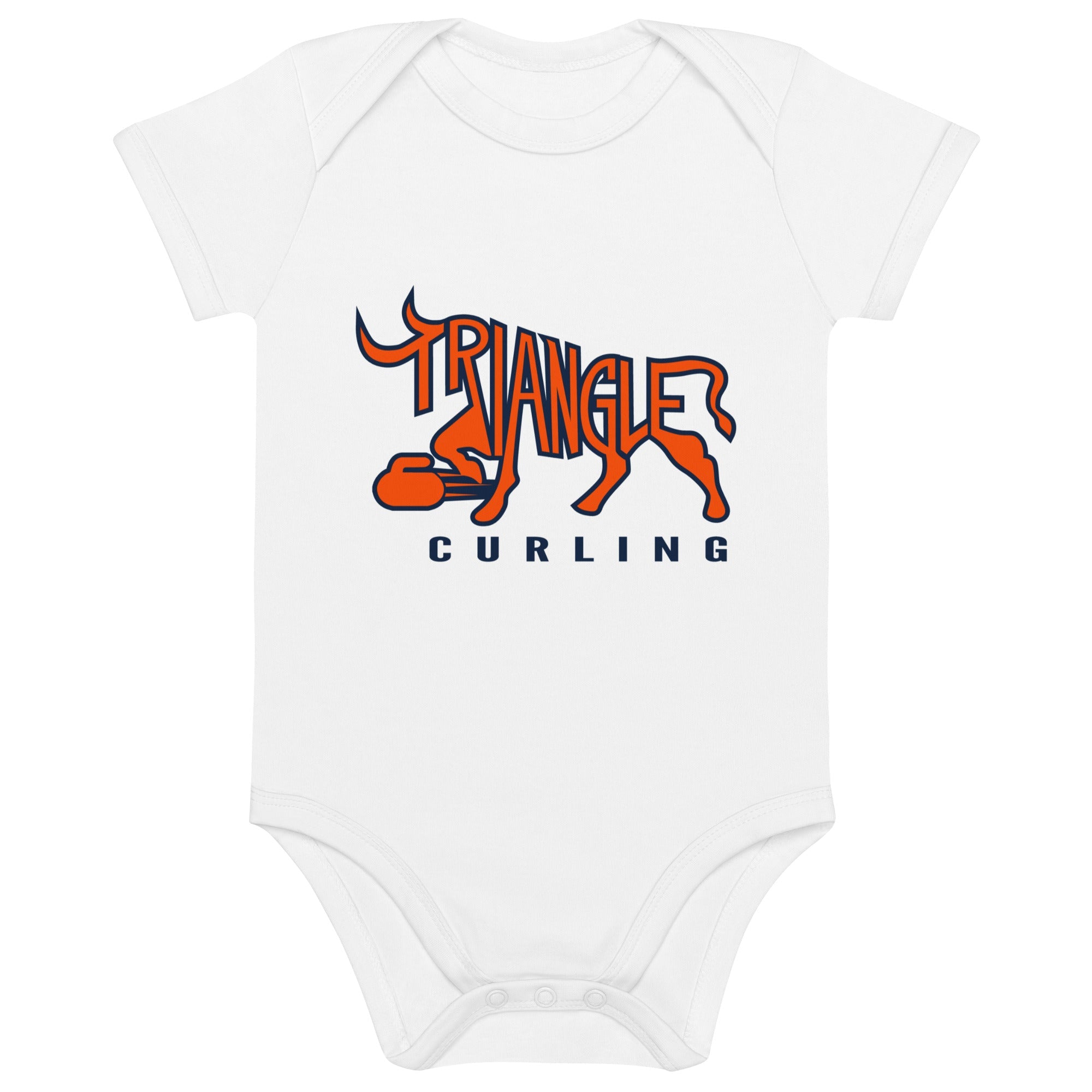 Triangle Curling Organic cotton baby bodysuit - Broomfitters
