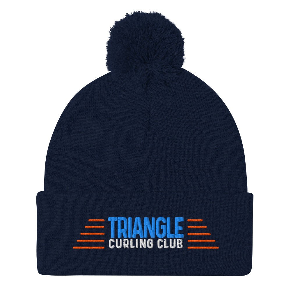 Triangle Curling Pom - Pom Beanie - Broomfitters