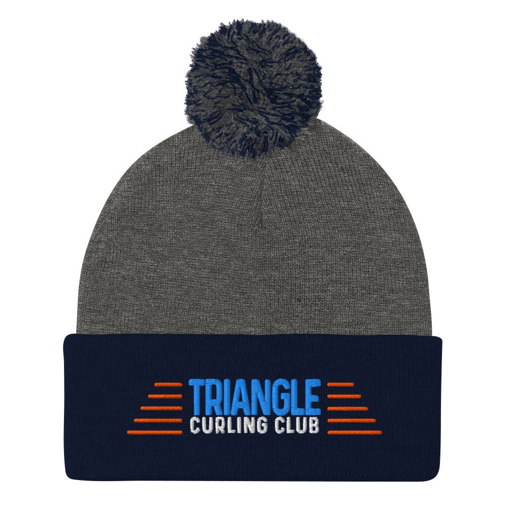 Triangle Curling Pom - Pom Beanie - Broomfitters
