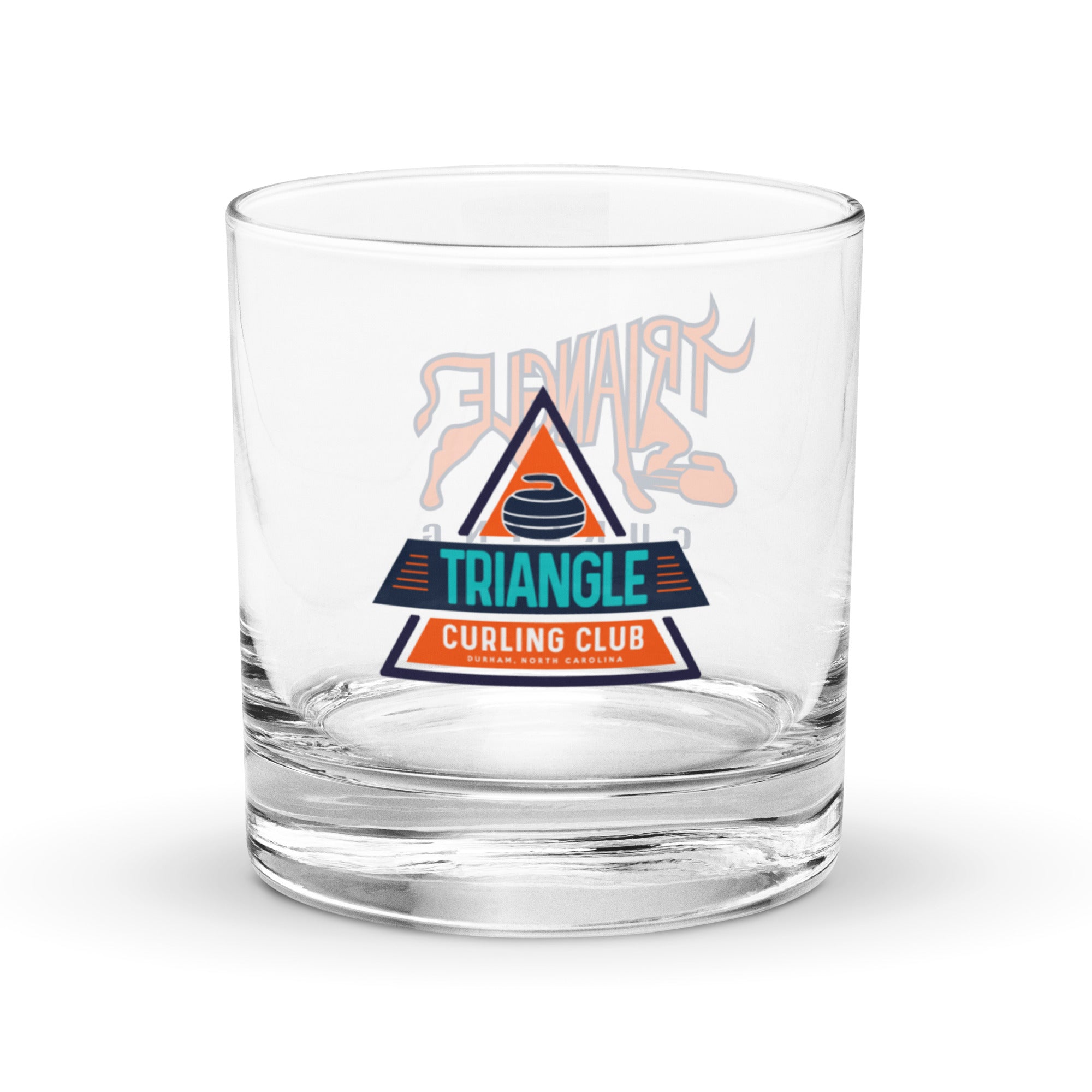 Triangle Curling Rocks glass - Broomfitters