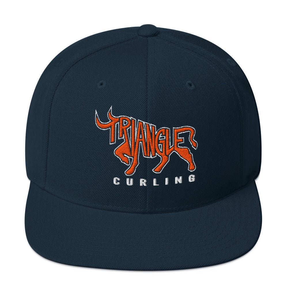 Triangle Curling Snapback Hat - Broomfitters