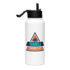 Triangle Curling Stainless steel water bottle with a straw lid - Broomfitters