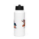Triangle Curling Stainless steel water bottle with a straw lid - Broomfitters