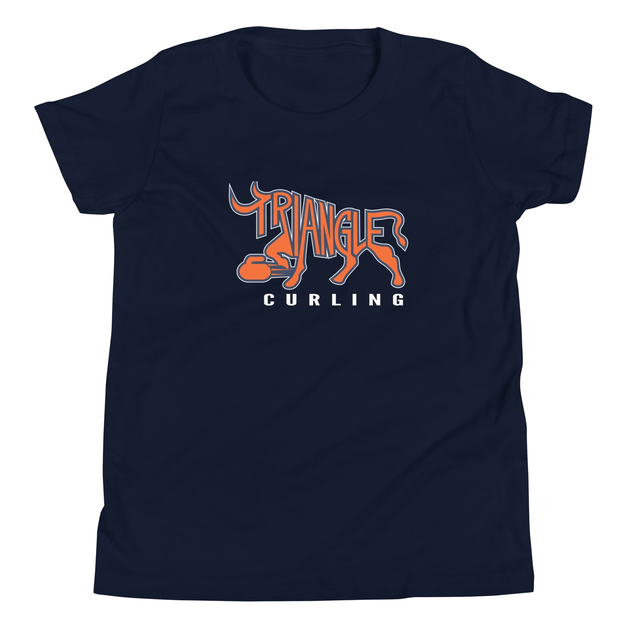 Triangle Curling Youth Short Sleeve T-Shirt - Broomfitters
