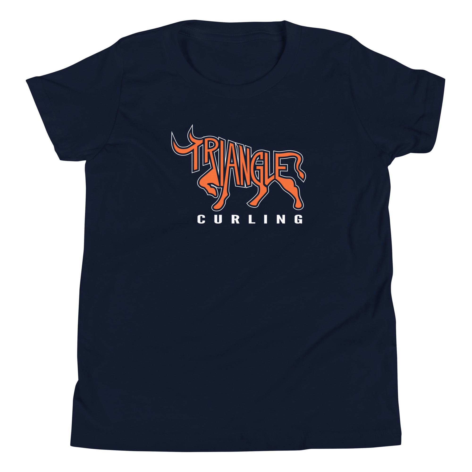 Triangle Curling Youth Short Sleeve T-Shirt - Broomfitters