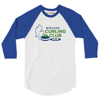 Midland Curling Club 3/4 sleeve raglan shirt