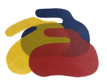 Vinyl Mesh Curling Rock Indicators - Broomfitters