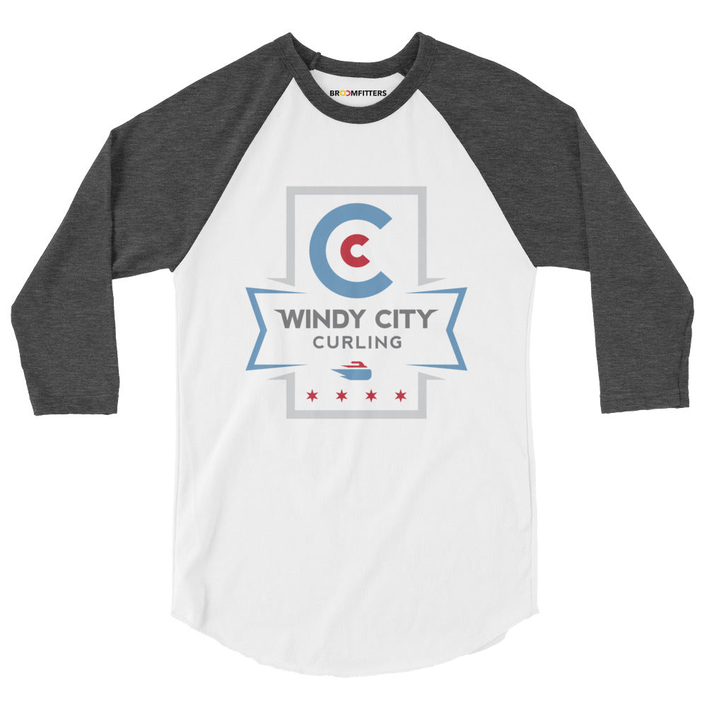 Windy City Curling 3/4 sleeve raglan shirt - Broomfitters