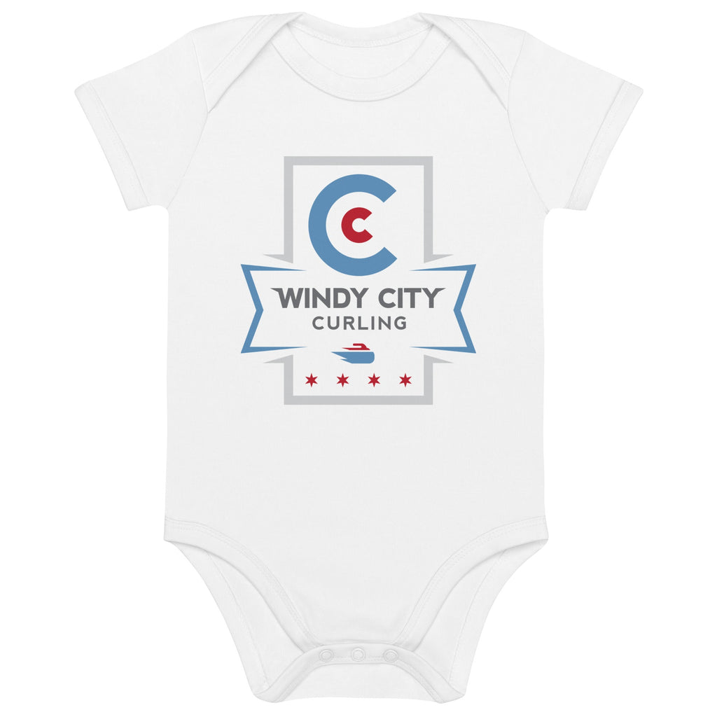 Windy City Curling Organic cotton baby bodysuit - Broomfitters