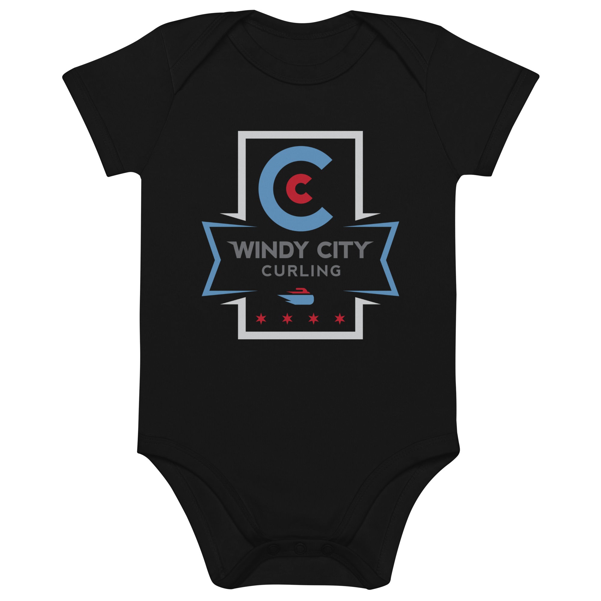 Windy City Curling Organic cotton baby bodysuit - Broomfitters