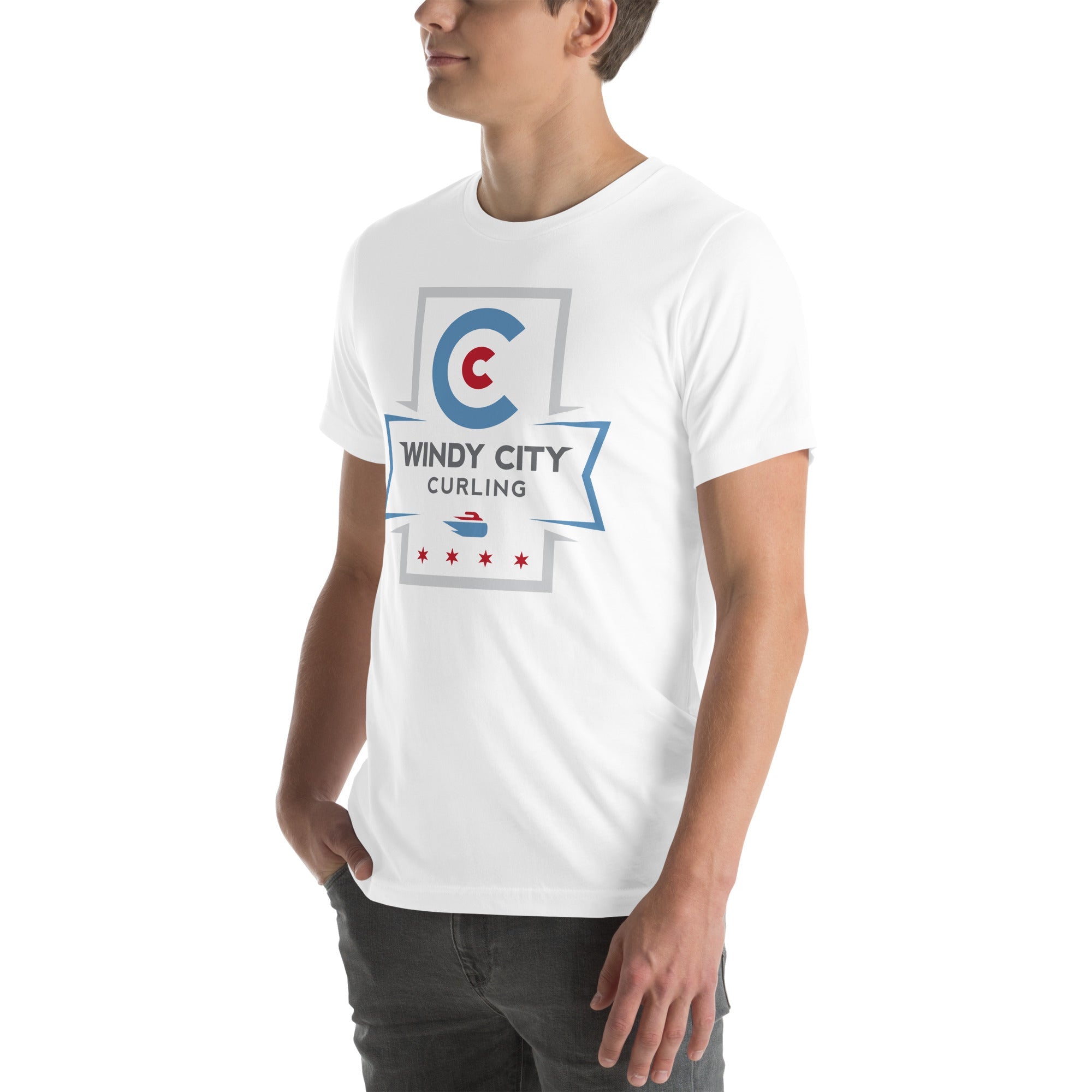 Windy City Curling Sleeve Logo T - shirt - Broomfitters