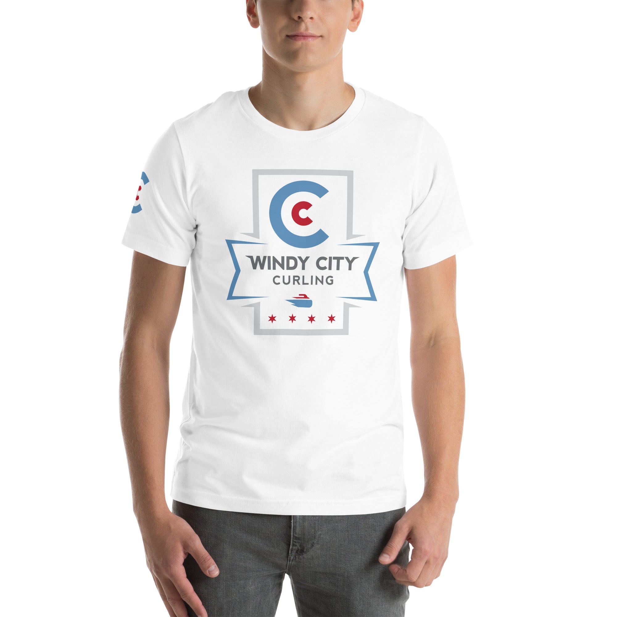 Windy City Curling Sleeve Logo T - shirt - Broomfitters