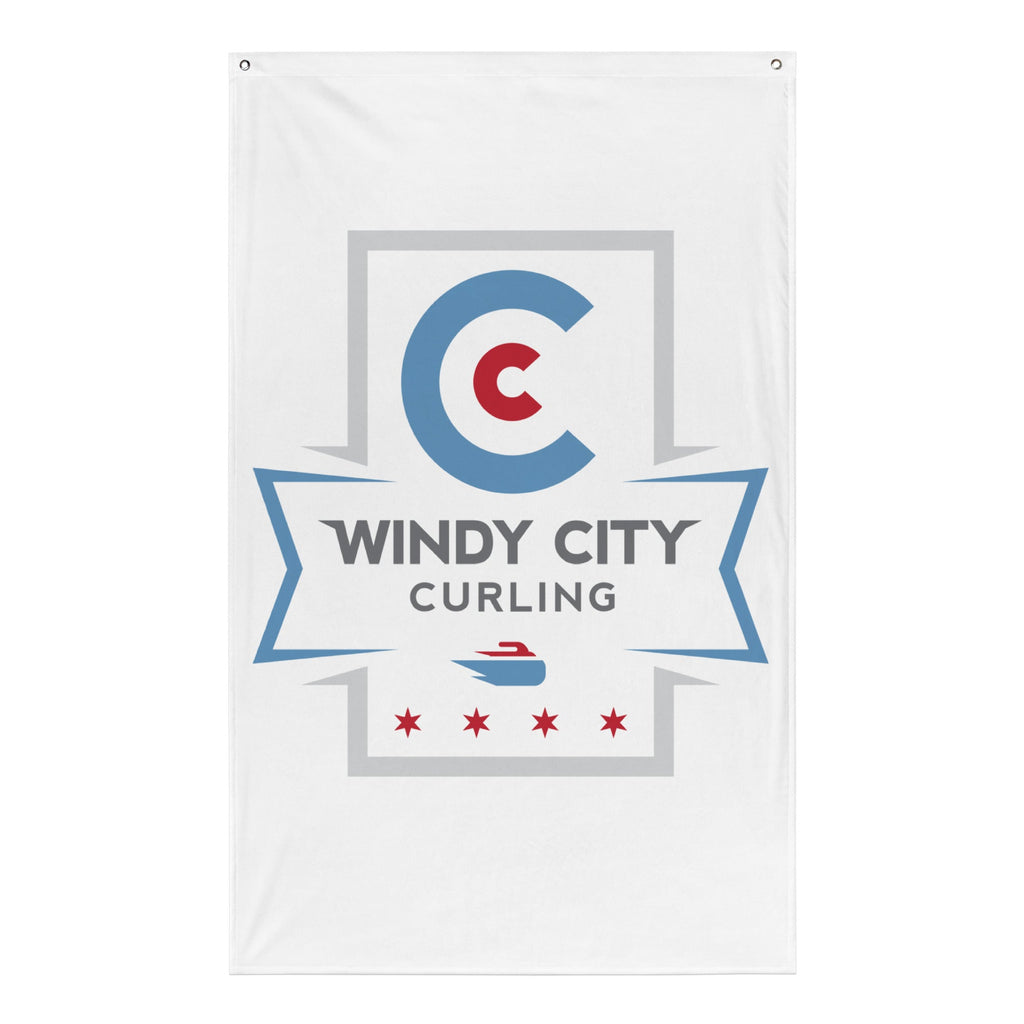 Windy City Curling Vertical Flag - Broomfitters