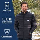 Wolf Mens Heated Jacket - Broomfitters