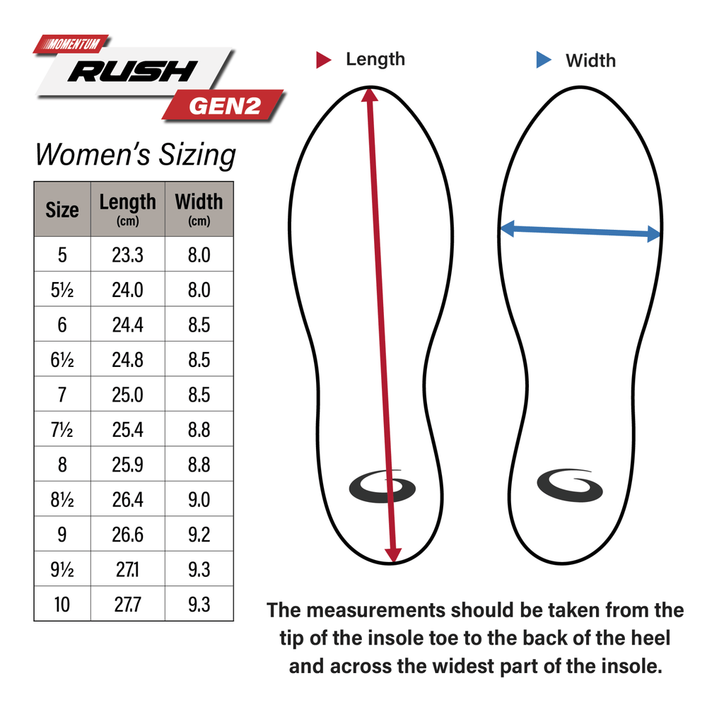 Women's Momentum Rush Gen 2 Curling Shoes - Broomfitters