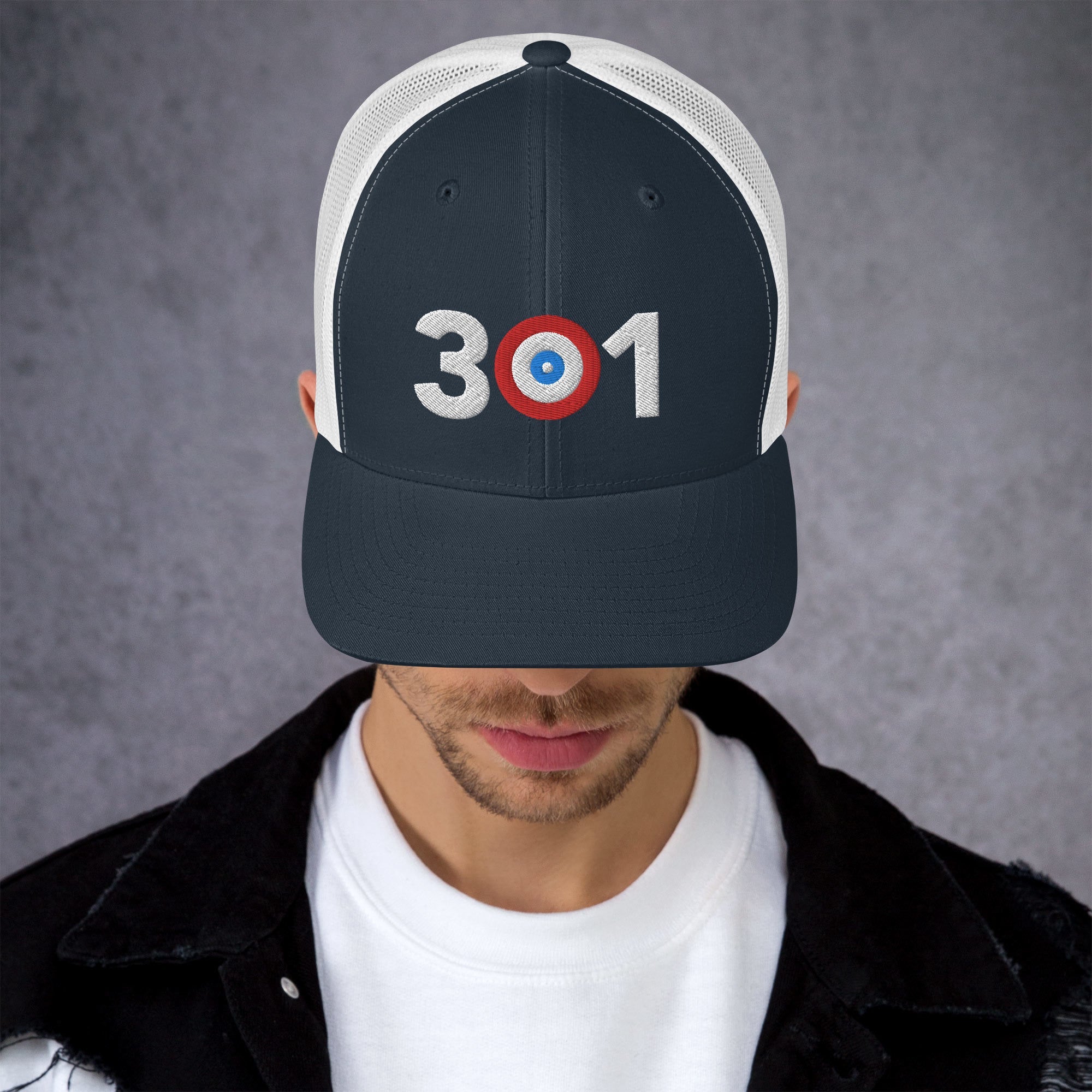 301 Area Code - Maryland Curling Club Trucker Cap - Broomfitters