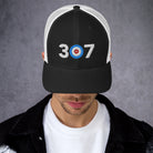 307 Area Code - Wyoming Curling Club Trucker Cap - Broomfitters