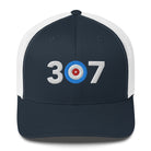 307 Area Code - Wyoming Curling Club Trucker Cap - Broomfitters