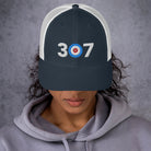 307 Area Code - Wyoming Curling Club Trucker Cap - Broomfitters