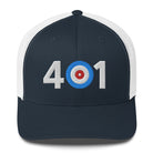 401 Area Code - Rhode Island Curling Club Trucker Cap - Broomfitters