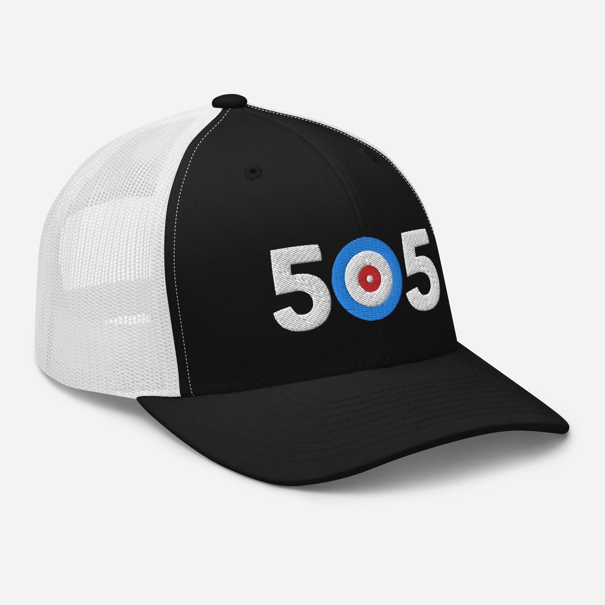 505 Area Code - Albuquerque, New Mexico Curling Club Trucker Cap - Broomfitters