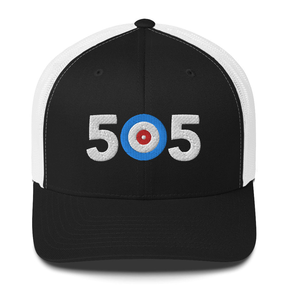 505 Area Code - Albuquerque, New Mexico Curling Club Trucker Cap - Broomfitters