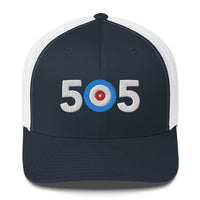 505 Area Code - Albuquerque, New Mexico Curling Club Trucker Cap - Broomfitters