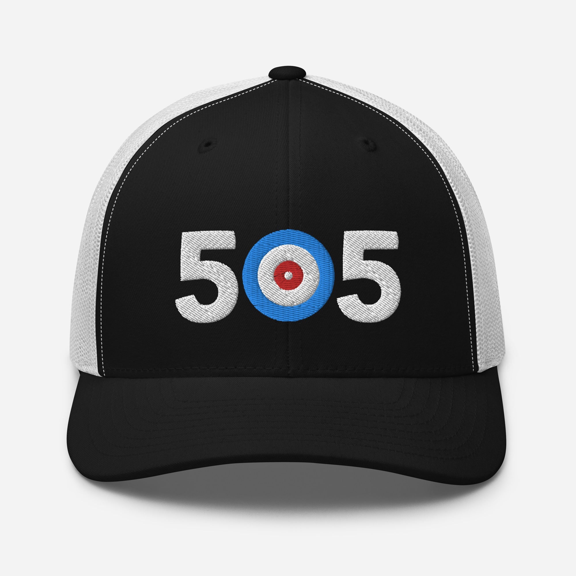 505 Area Code - Albuquerque, New Mexico Curling Club Trucker Cap - Broomfitters